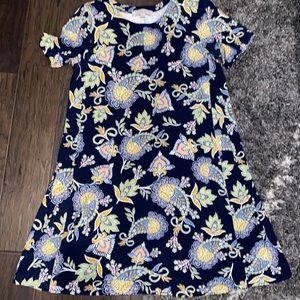 Loft paisley print swing dress